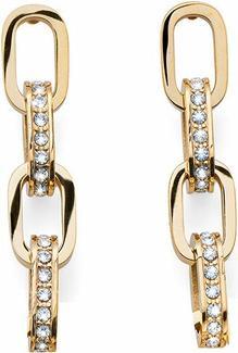 Crystalp Trendy gold-plated earrings with Touch Link crystals 40524.EG