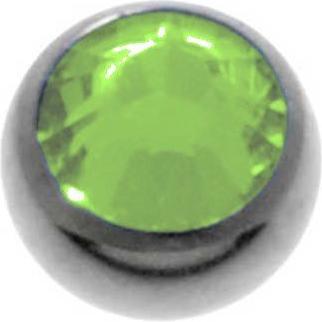 Actual product image Bijouteria 1.2mm Titanium piercing part (Swarovski Crystal, Titanium)