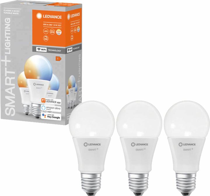 Productafbeelding Ledvance Smart Classic 60 (E27, 9 W, 806 lm, 3 x, F)