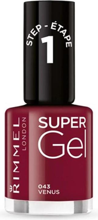 Actual product image Rimmel London Super Gel STEP1 (043 Venus, Gel-Effect Nail Polish)