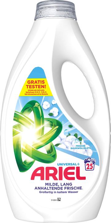Actual product image Ariel Frische Baumwollblüte (25 Washing cycles, Liquid detergent)