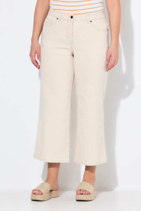 Produktbild Ulla Popken Jeans-Culotte, weites Bein, ungefärbt (60)