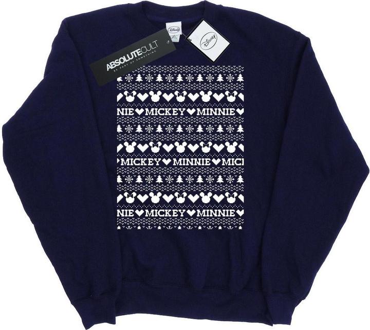 Disney Mickey And Minnie Christmas Fair Isle Sweatshirt (XL)