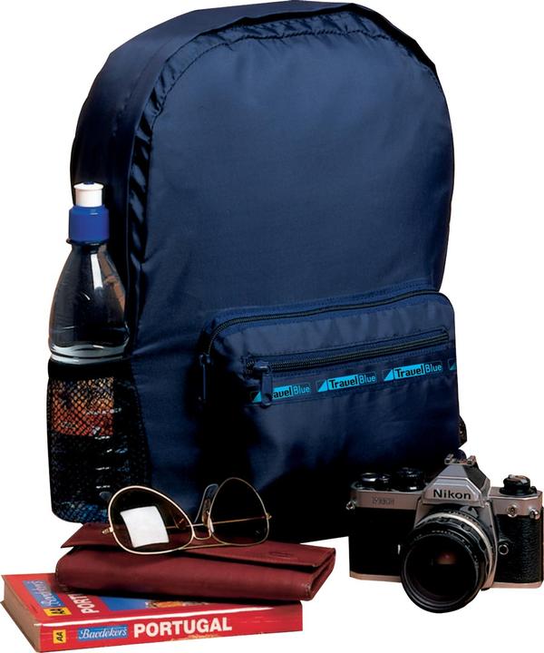 Actual product image Travel Blue Foldable backpack dark blue