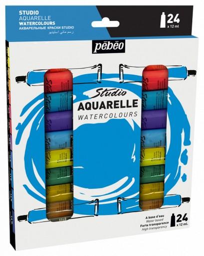 Produktbild Pebeo Feine Aquarellfarbe 24 Tuben Set (12 ml)