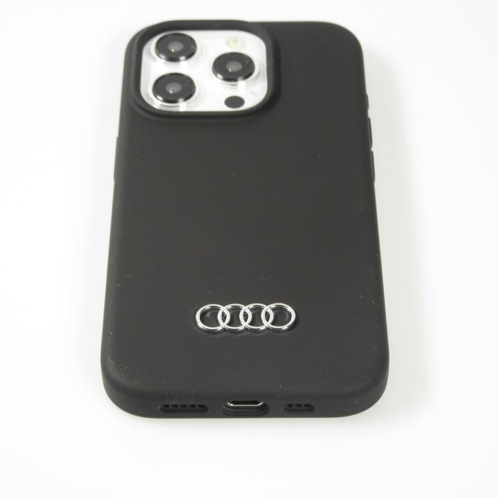 Image du produit Audi Etui silicone iPhone 15 Pro Max 6.7" czarny/black hardcase AU-LSRIP15PM-Q3/D1-BK (Apple iPhone 15 Pro Max)
