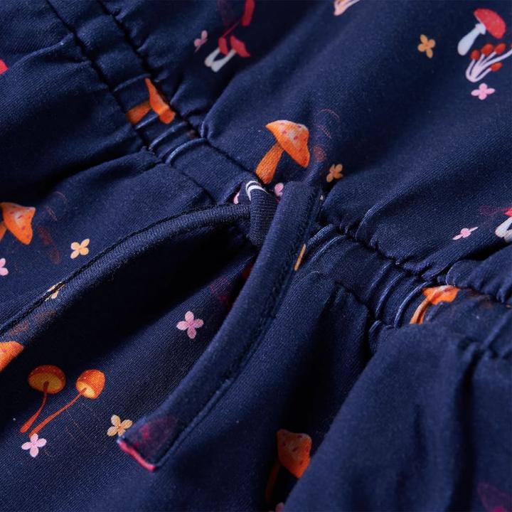 Produktbild VidaXL Kinderkleid Marineblau 128,Material: 92 % Baumwolle. 8 (128)