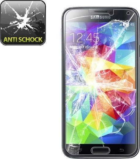 Actual product image Protectorking 2x Panzerfolie Anti-Shock HD Klar (2 Piece, Samsung Galaxy S5 Neo)