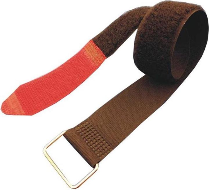 Produktbild Fastech Fast-Vstrap 25 x 630 mm Metall-Öse, Rot/Schwarz (Metallkabelbinder, 630 mm, 5 Stk.)