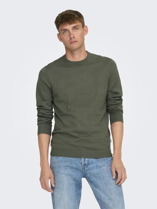 Immagine prodotto Only & Sons Maglia pullover con scollo rotondo dalla vestibilità regolare (XL)
