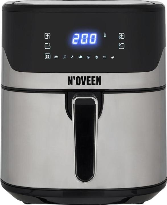 Actual product image Noveen Hot air fryer AF550 6 5 l 1600 W Black Silver