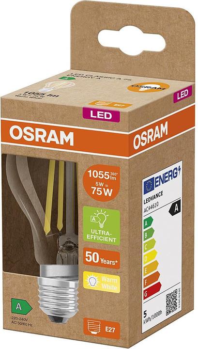 Immagine prodotto Osram Classic A (E27, 5 W, 1055 lm, 1 x, A)