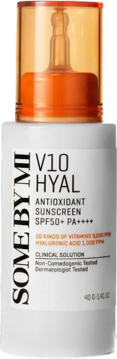 Actual product image Some By Mi (SOMEBYMI) V10 Hyaluronic Acid Antioxidant Sunscreen 40g SPF50 PA (Suntan cream, SPF 50, 40 ml, 40 g)