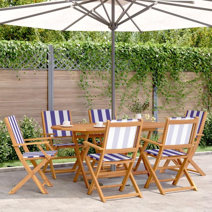 Produktbild VidaXL Gartenmöbel Essgruppe Gartengarnitur Sitzgruppe 7-tlg. Massivholz Akazie (160 cm)