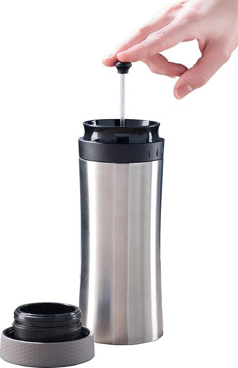 Produktbild Rosenstein & Söhne 2in1-Edelstahl-Thermobecher mit French-Press-System (0.48 l)