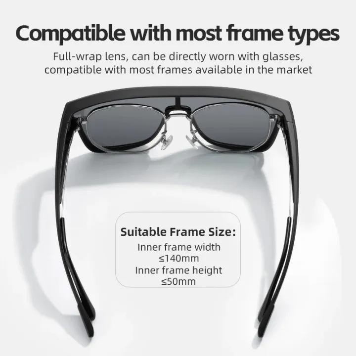 Actual product image Rockbros SP304 polarizing cycling glasses - gray (Grey, Grey)