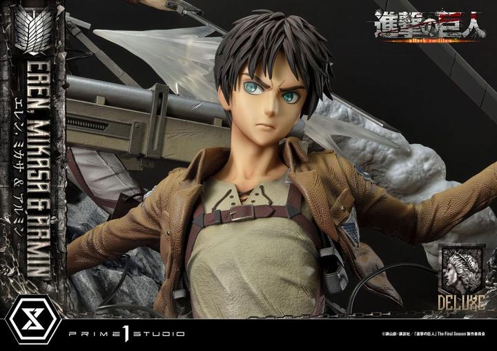 Produktbild Prime 1 Studio Attack on Titan Ultimate Premium Masterline Statue Eren, Mikasa, & Armin Deluxe Bonus Version 72 cm