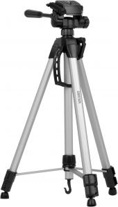 Produktbild CamRock TE68 Silver – Schwarzes Stativ (Metall)