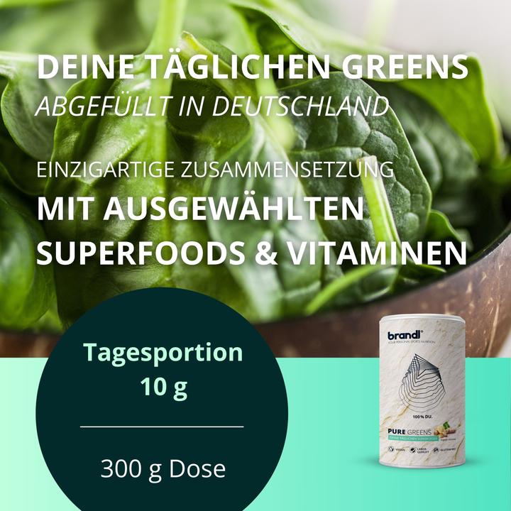 Produktbild Brandl Superfood Greens Pulver Vegan (1 Stück, Pulver, 300 g)