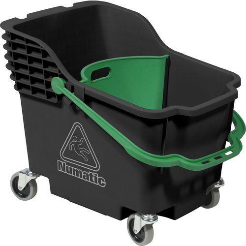 Numatic Roll-Eimer HB 1812B 18 + 12 L Schwarz, Grün (1 Stk.)