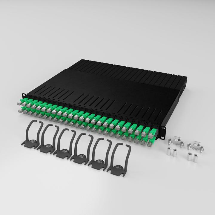 Image du produit PATCHBOX one / 8RU / Cat 6A, UTP, 0.8 m, vert (U/UTP, CAT6a, 0.80 m)
