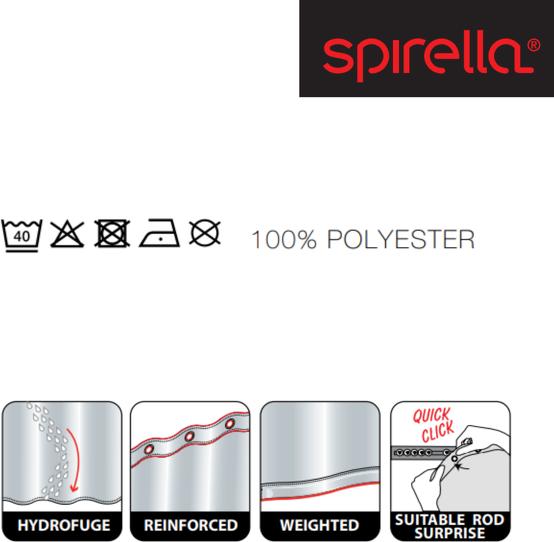 Actual product image spirella Rivoli (120 x 200 cm)
