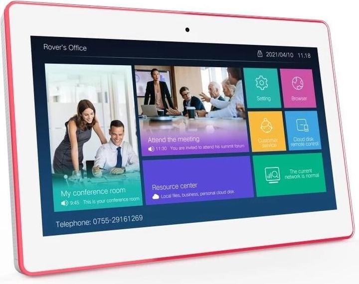 Immagine prodotto Allnet Sala riunioni Tablet LED RGB da 15 pollici RK3399 bianco con Android 10 e NFC/RFID (15", Bianco)