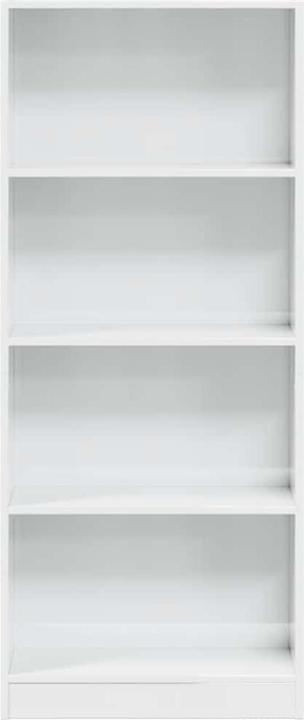Produktbild VidaXL Bücherregal Hochglanz-Weiss 60x24x143 cm Holzwerkstoff (60 x 24 x 143 cm)