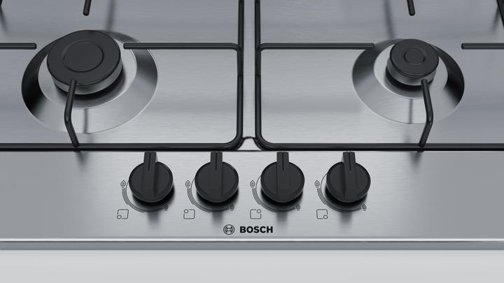 Produktbild Bosch Hausgeräte Bosch Serie 4 PGP6B5B85 Edelstahl Einbau-Gasherd(e) 58 cm