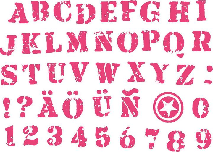Produktbild Aladine Stempel-Set "Buchstaben & Zahlen"