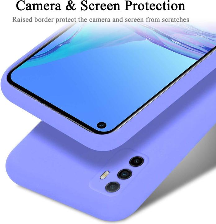 Actual product image Cadorabo Bumper Case for Oppo A53s TPU Liquid Silicone Cover for Oppo A53s (Oppo A53s)