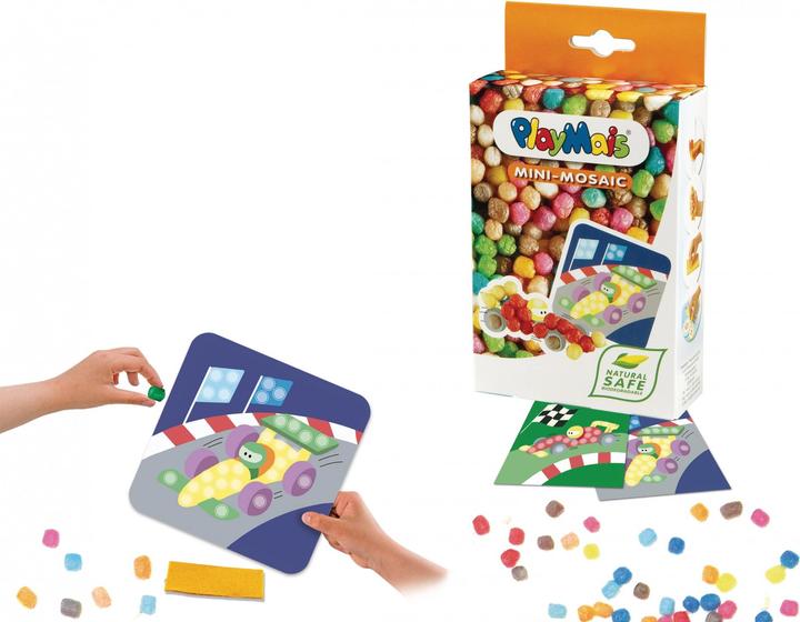 Produktbild PlayMais Mini Mosaic - Rennwagen (48 x)