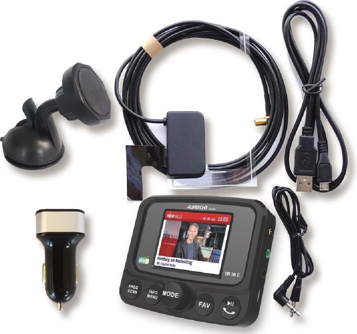 Image du produit Albrecht Tuner d'autoradio DR 56 C DAB+ avec écran couleur
