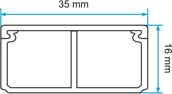 Image du produit Inofix Plasfix 35x16mm avec couvercle (Conduit, 200 cm)