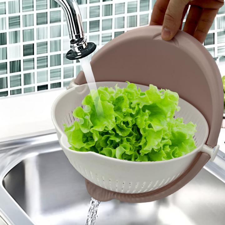 Produktbild Hermex Küchensieb Set Abtropfsieb Schüssel mit Sieb Nudelsieb Siebschale (25 cm)
