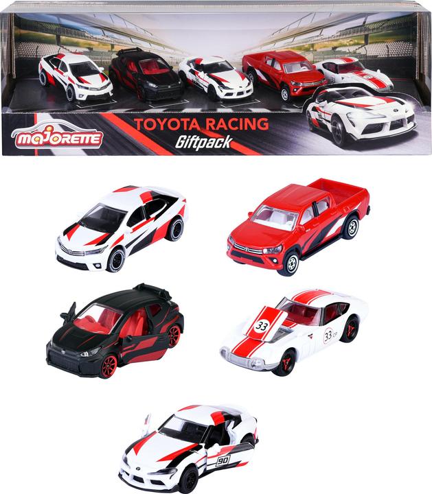 Majorette Toyota Racing 5 Pieces Giftpack