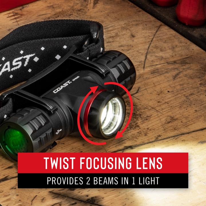 Actual product image Coast XPH34R rechargeable headlamp 2075 lumens (2075 lm)