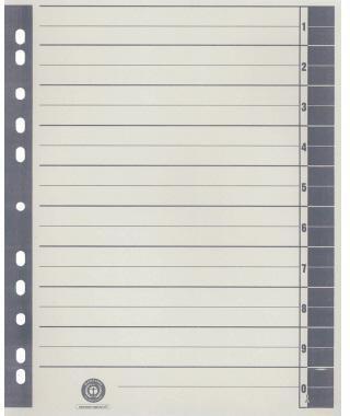 Actual product image Wekre Divider sheet RC cardboard 9541109100 A4 chamois/grey 100 pcs./pack.