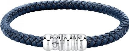 Morellato Timeless leather bracelet for men Moody SQH55 (Steel)