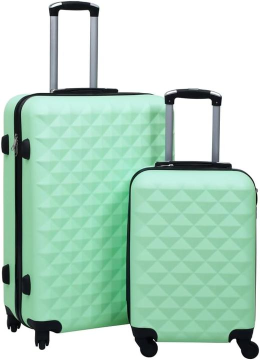Actual product image VidaXL Trolley Set, Mint Green (Hand luggage (up to 50 litres), L (90 - 115l))