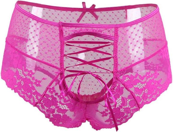Actual product image Christine Le Duc Slip met Schnürung pink (M/L)