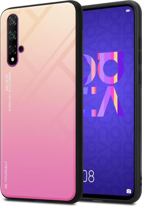 Produktbild Cadorabo TPU 2 Farben Glas Cover (TCL 20S, Huawei Nova 5T, LG K20)