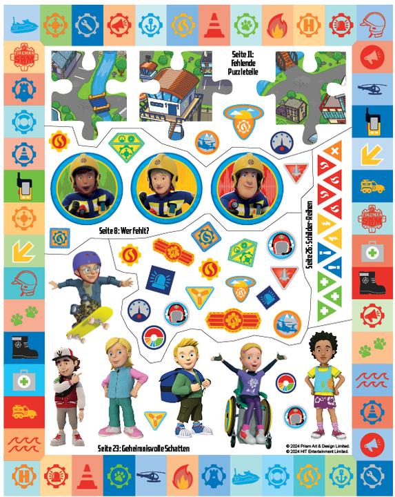 Image du produit Panini Sam le Pompier : 500 autocollants - Stickers - Enigmes - Coloriage