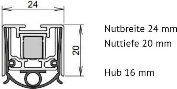 Actual product image Cardatec Türabsenkdichtung D6 1460 mm