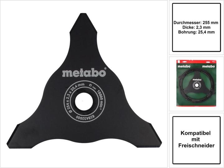 Productafbeelding Metabo Bosmes (Grastrimmer, Maaimachine messen + vervangingsmessen tuinmachines)
