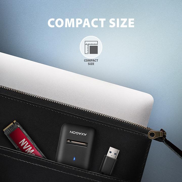 Produktbild Axagon Other Computer Accessory ADM2-AM USB-A 10Gbps - M.2 NVMe&SATA SSD adapter, 10cm USB-A (M.2)