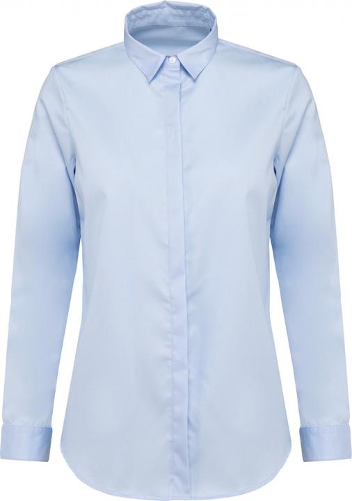 Kariban Langarmshirt Twill, Damen