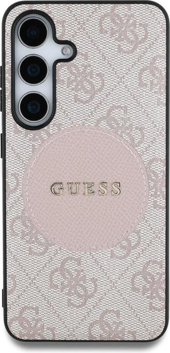 Actual product image Guess Etui 4G Round Patch Classic Logo MagSafe do Samsung Galaxy S25 Plus rÃ³Å¼owy (Samsung Galaxy S25+)
