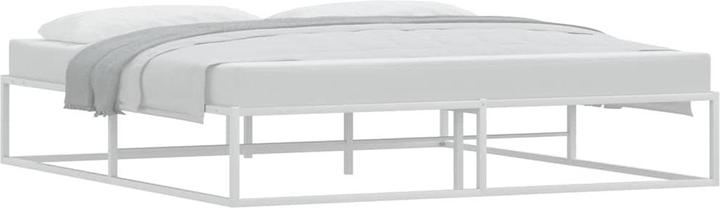 VidaXL Bettgestell ohne Matratze Weiss 180x200 cm Metall