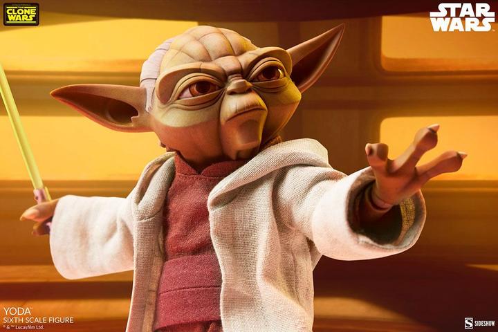 Produktbild Sideshow Star Wars The Clone Wars figurine 1/6 Yoda 14 cm